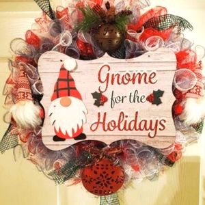Gnome Christmas Wreath